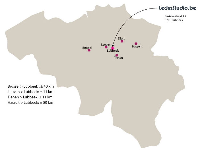 lederstudio - ligging